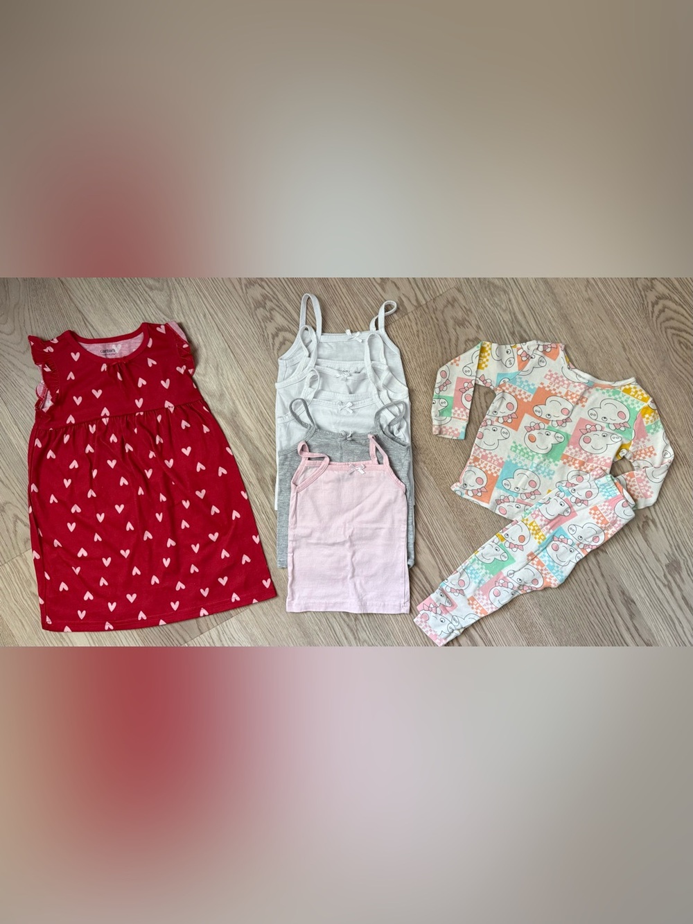Toddler Girl Pajama & Undershirt Bundle